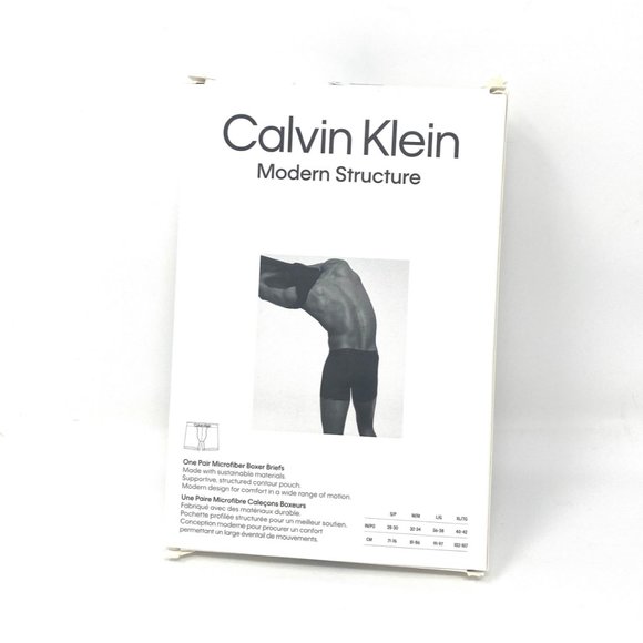 Calvin Klein One Mens Size Underwear NB2975-001 Microfiber Black Boxer Brief - Picture 4 of 6